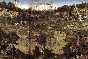 Lucas Cranach AHunt in Honor of Charles V at Torgau Castle painting
